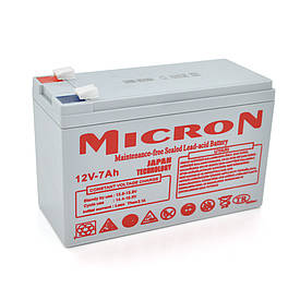 Акумуляторна батарея Micron MCN-12/7 12 V 7 Ah ( 150 x 65 x 95 (100)) Gray Q10