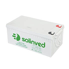 Акумуляторна батарея SOLINVED 200-12 GEL 12 V 200 Ah (522 x 240 x 224), 60.3 kg Grey Q1/48