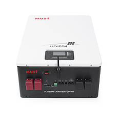 Акумуляторна батарея Must LiFePO4 LP16-48200 51.2V 200Ah, 10,24kWh, BMS100A@16S, CAN2.0/RS232/RS485, 6000, фото 3