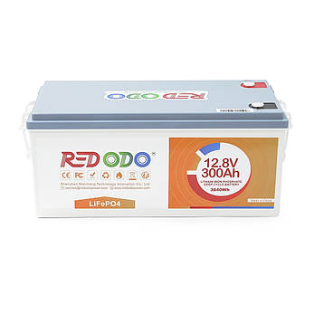 Акумуляторна батарея LiFePO4 Redodo 12.8V 300Ah , 3840Wh, BMS 200A, 522*240*218мм, фото 4