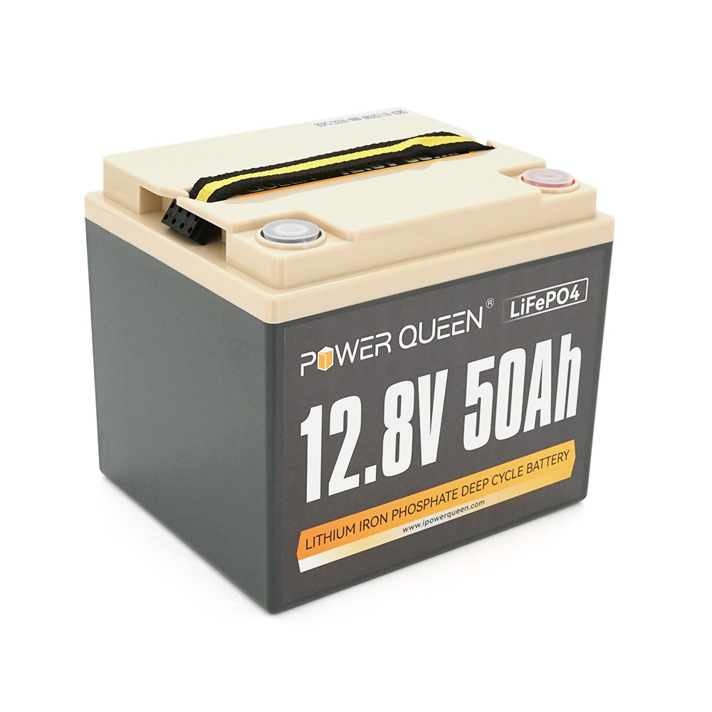 Акумуляторна батарея LiFePO4 Power Queen 12.8V 50Ah  640Wh, BMS 50A, 198*166*170мм