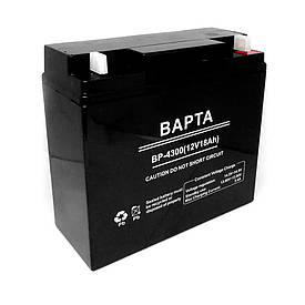 Акумуляторна батарея ВАРТА 12 V 18 Ah, (181х77х167 мм), 5 кг, Black, Q4
