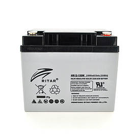 Акумуляторна батарея AGM RITAR HR12150W, Gray Case, 12 V 40.0 Ah (198 х 166 х 169 (169) 12.40kg Q1/48