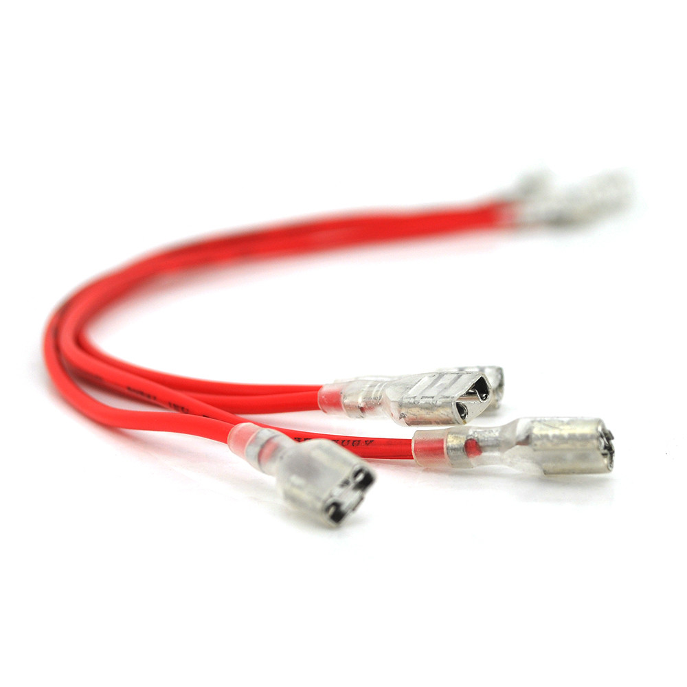 Перемичка (з'єднувач) 100 мм 1 мм2 під клеми F2 для акумуляторів, червона, ціна за ноутбук