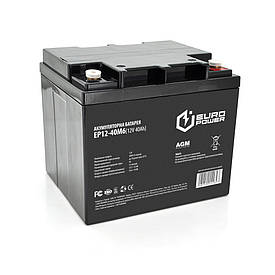 Акумуляторна батарея EUROPOWER AGM EP12-40M6 12 V 40 Ah (196 x 165 x 173), 12.1 kg Black Q1/96