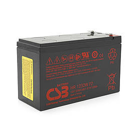 Акумуляторна батарея CSB HR1232WF2, 12 V 9 Ah (151х65х101мм), 2.4 kg Q10/420