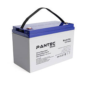 Акумуляторна батарея PANTEC 100-12 GEL 12 V 100 Ah (330 x 173 x 218), 30.4 kg Grey Q1/48