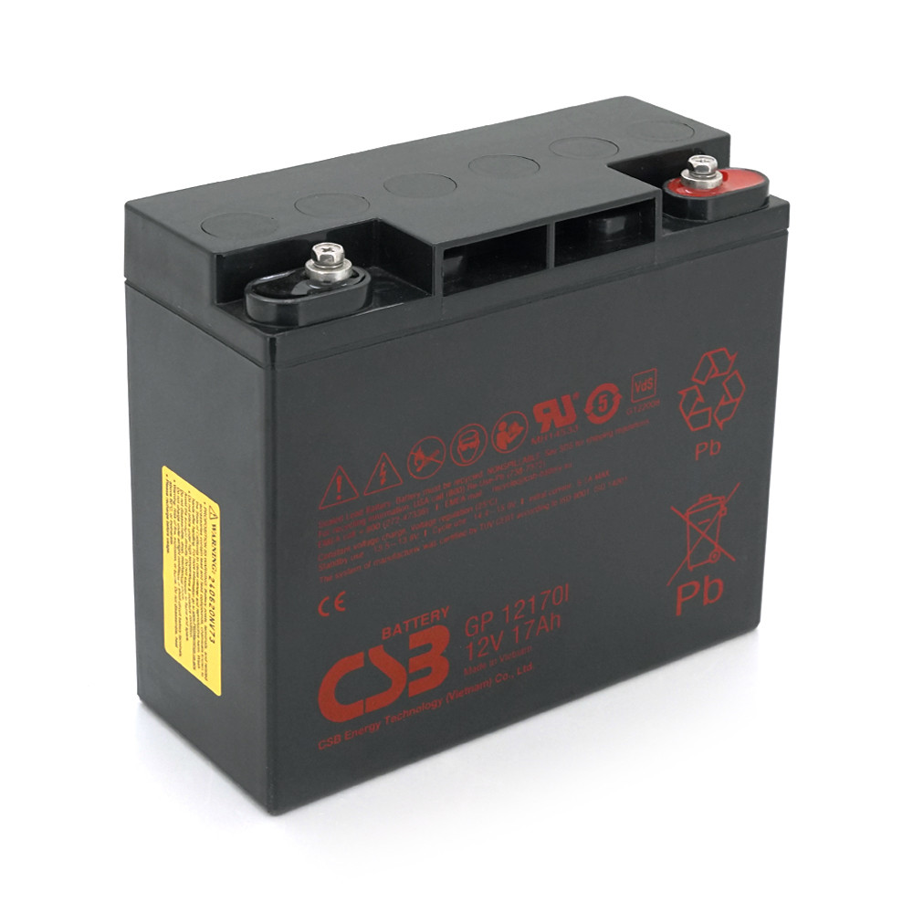 Акумуляторна батарея CSB GP12170I, 12 V 17 Ah (181х77х167мм), М5, 5.5 kg Q4/96