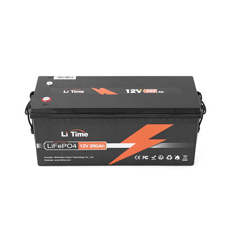 Акумуляторна батарея Li-TIME LiFePO4 12.8V 200Ah, 2560Wh, BMS 100A, 532*207*215мм, фото 3