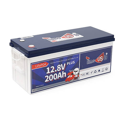 Акумуляторна батарея LiFePO4 Timeusb 12.8V 200Ah Plus, 2560Wh, BMS 200A, 532*207*216мм, фото 1