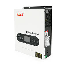 Гібридний інвертор MUST PV1800-1612 ECO, 2000VA/1600W, 12V, струм заряду 16-80А, MPPT 80А, 290*367*111мм, 6,4, фото 3