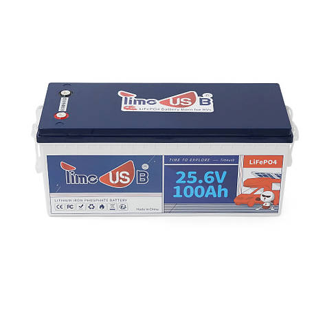 Акумуляторна батарея LiFePO4 Timeusb 25.6V 100Ah, 2560Wh, BMS 100A, 532*207*216мм, фото 3