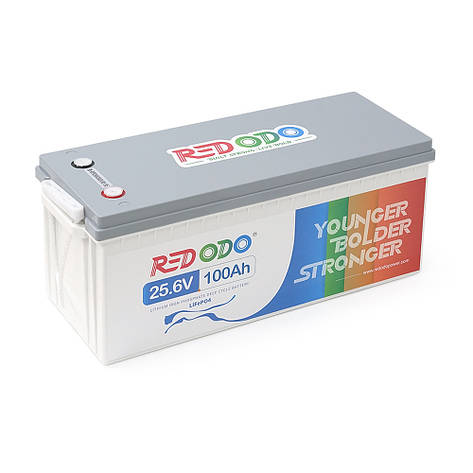 Аккумуляторна батарея Redodo 25.6V 100Ah 2560Wh LiFePO4 (100/100A)(532*207*215), фото 1