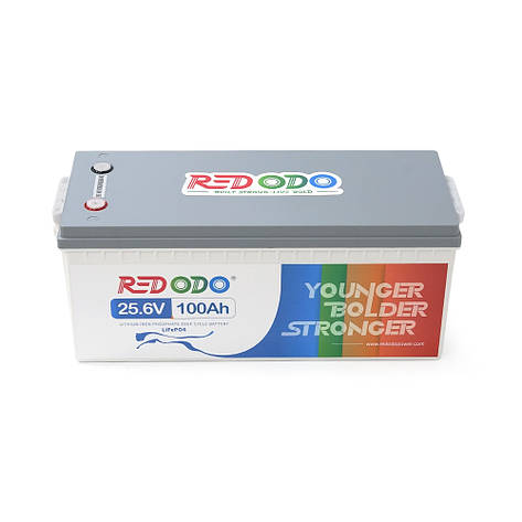 Аккумуляторна батарея Redodo 25.6V 100Ah 2560Wh LiFePO4 (100/100A)(532*207*215), фото 3