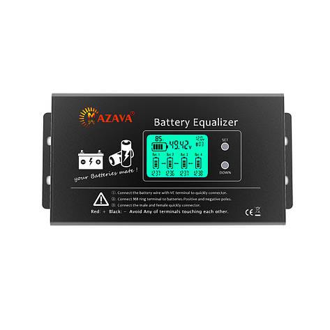 Балансир HX02 для акумуляторних батарей AGM, GEL, Li-ion, LiFePo4, 48V, 10A, 4S, LED індикація, 150x80x30mm, фото 1