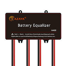 Балансир HA02 для акумуляторних батарей AGM, GEL, Li-ion, LiFePo4, 4x12V, 10A, 62x124x27mm, фото 5