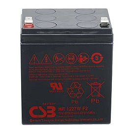 Акумуляторна батарея CSB HR1227WF2, 12 V 6,5 Ah (90х70х106 мм), 1.97 kg Q10