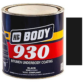 Антикорозійна бітумна мастика чорна Body 930 2,5кг