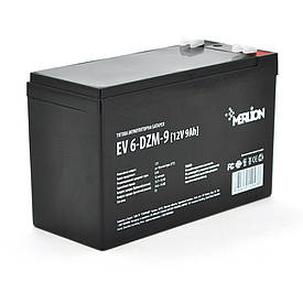 Тягова акумуляторна батарея Merlion EV 6-DZM-9, 12 V 9 Ah F2 (151*65*93),2.4 kg Q10