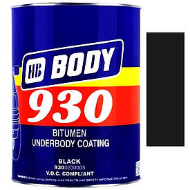 Антикорозійна бітумна мастика чорна Body 930 5кг