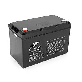 Акумуляторна батарея Ritar LiFePO4 12,8V 100Ah  1280Wh BMS100@4S ( 328 x 172 x 215 (220) Q1