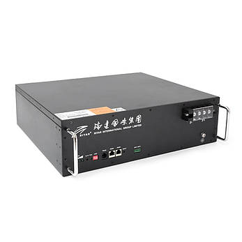 Акумуляторна батарея Ritar LiFePO4 51.2V 50Ah 2560Wh BMS25A@16S для монтажу у стійку ( 442 x400 х 130.5) Q1, фото 1
