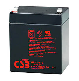 Акумуляторна батарея CSB GP1245F2, 12 V 4.5 Ah (90 х70х100 (108)), 1.66 kg Q10