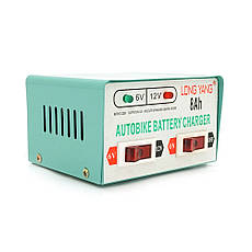 Автомобільний ЗП 6V/12 V 8 А, з індикацією, AC 200V-240 V, DC 6V-12V/0.9A + крокодили, Q20, фото 5