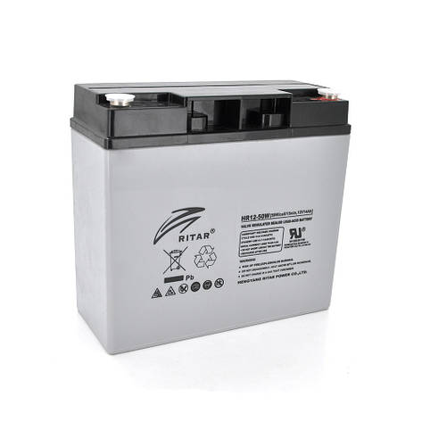 Аккумуляторная батарея AGM RITAR HR1250W, Gray Case, 12V 14.0Ah ( 181 х 77 х 167 ) 4.30kg Q4, фото 1