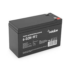 Тягова акумуляторна батарея AGM MERLION 6-DZM-9, 12 V 9 Ah F2, (150 x 65 x 95 (100), 2.56 kg