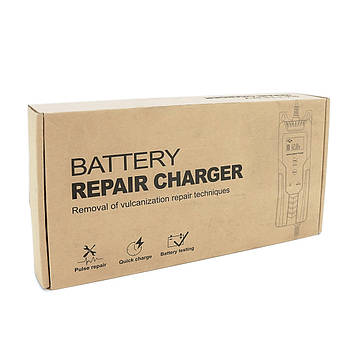 Автоматичний ЗП для акумулятора 6V/12V, R12, 100-240 V, 0,45-10 А, LCD, клеми (AGM/GEL/Lead), фото 3