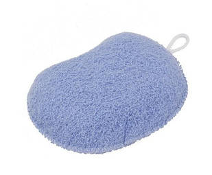 Towa Sangyo PT Bath Mild Мочалка для тела, в форме фасоли, голубая