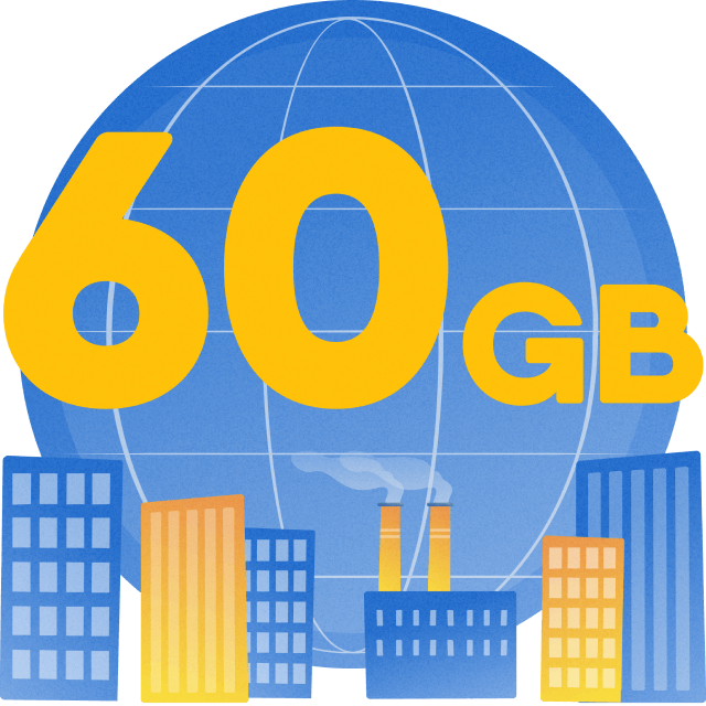 Lifecell Інтернет 60 ГБ + Лайфхак до (SIM-карта без поповнення рахунку), фото 1