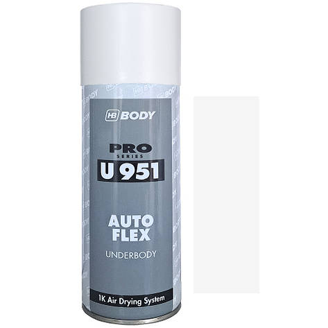 Біле антигравійне покриття з герметиком у спреї Гравітекс Body U951 Spray White 400мл, фото 1