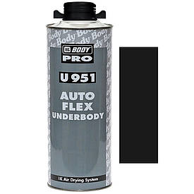 Чорне антигравійне покриття з герметиком Гравітекс Body U951 Black 1л