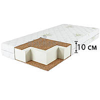 Матрац "Преміум Софт Алоє Вера" в дитяче ліжечко ортопедичний для новонароджених кокосовий КПК 120х60х10 Білий (3354СМ10)