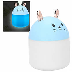 Зволожувач повітря та нічник Котик 2в1 Humidifiers з підсвіткою Блакитний