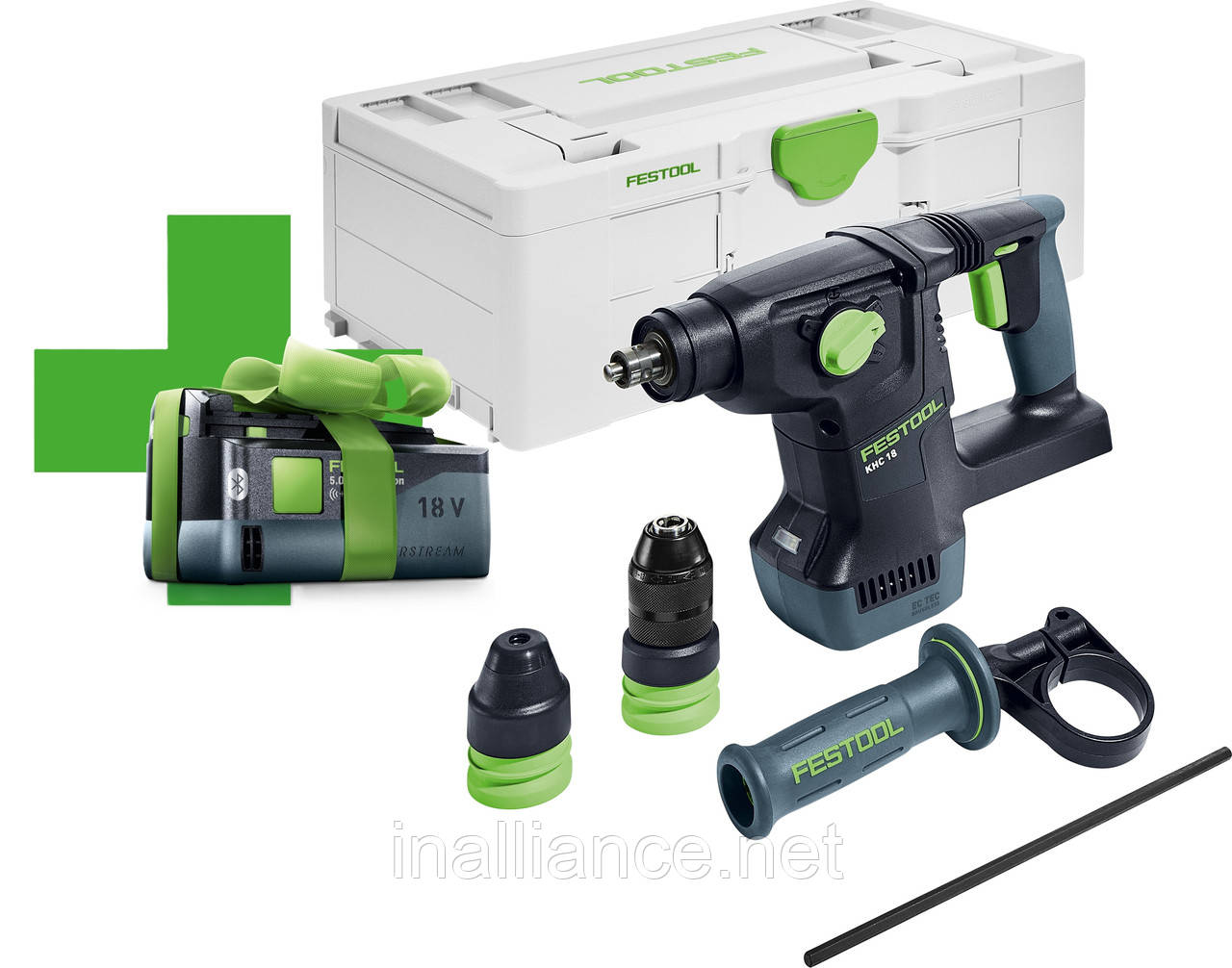 Перфоратор акумуляторний комбінований KHC 18 EB-Basic Festool 577447LE