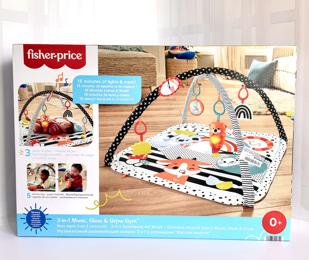 Fisher-Price Килимок-ігровий центр 3-в-1 Веселі розваги HBP41