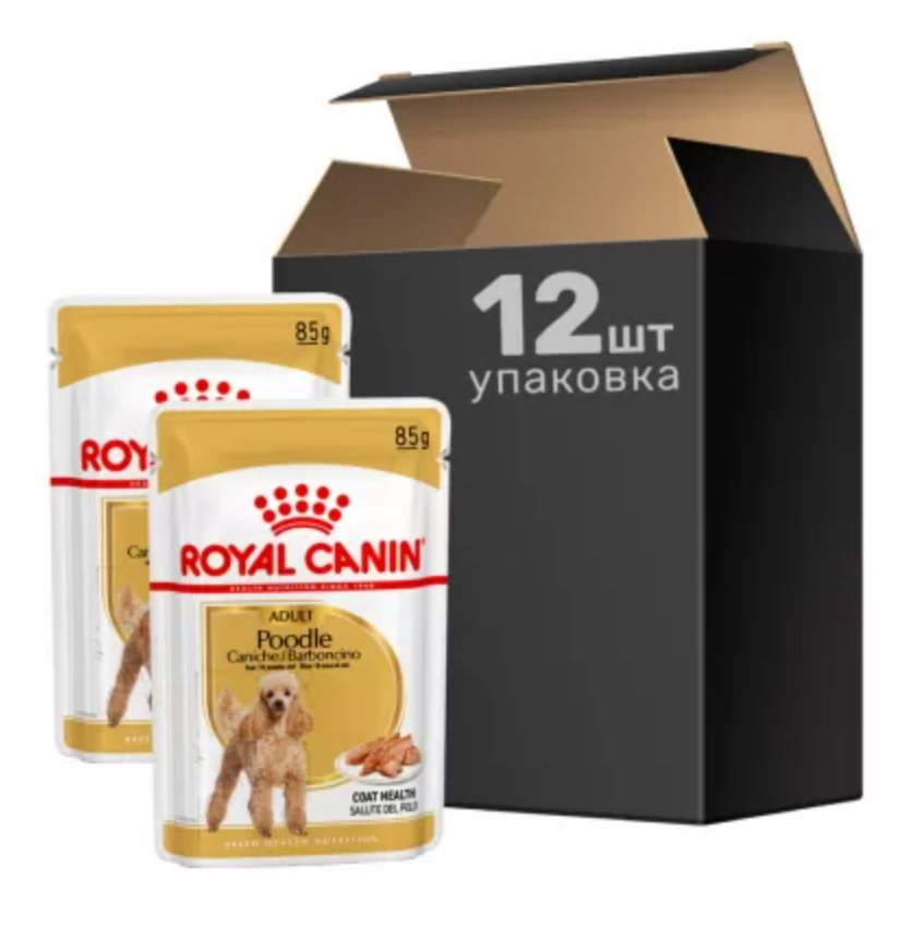 Royal Canin Poodle Adult 85г*12шт паштет для собак породи пудель