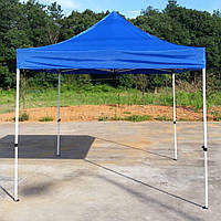 Садовий розсувний тент-павільйон 3×3х3.2 м з ПВХ покриттям, каркас сталевий, намет для дачі, пікніка, торгівлі