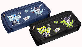 Пенал м'який Космічний Діно 6754 на блискавці