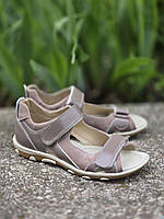 Дитячі підліткові шкіряні ортопедичні босоніжки з супінатором на липучках 39 розмір, фото 2