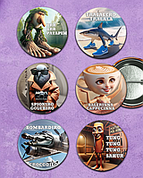 Набір значків мем Італійські тварини / Набір значків Італійські меми