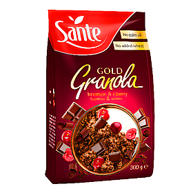 Гранола Sante з брауні і вишнею, 300 г, 14шт/ящ, Польща