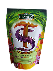 Зелений крупнолистовий чай Персиковий сад зі шматочками персика та чебрецем Тянь Шань 80 грамів
