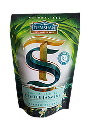 Зелений крупнолистовий китайський чай з жасмином Тянь Шань Ніжний Жасмин 80 грамів