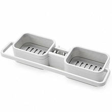 Підвісний тримач для губок та мила з кріпленням за змішувач на кухню та душ