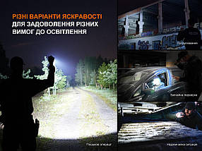 Fenix TK22R | Тактичний ліхтар з потужністю до 3200 люмен, захистом від перегріву та водонепроникний, фото 5