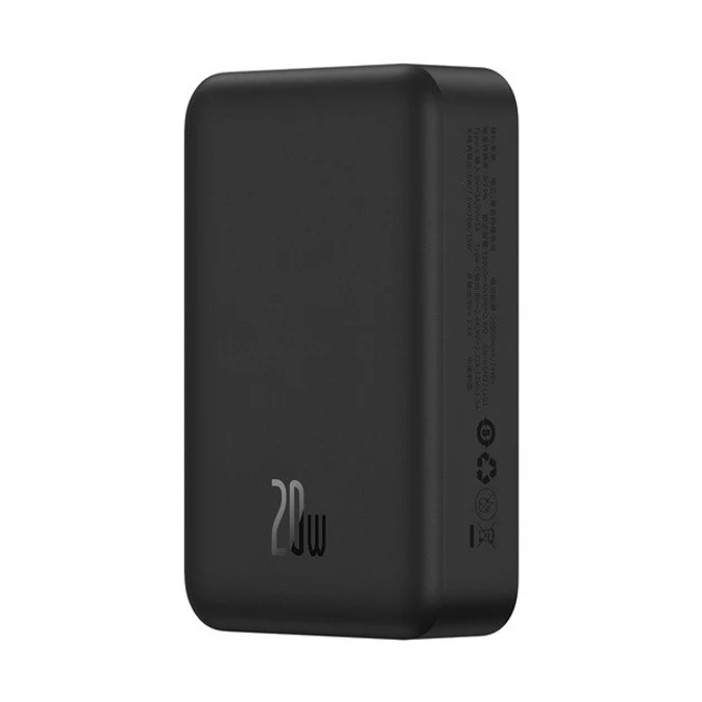 Портативний акумулятор павербанк Baseus Magnetic Wireless 20 W 20000 mAh Black (PPCX150001)